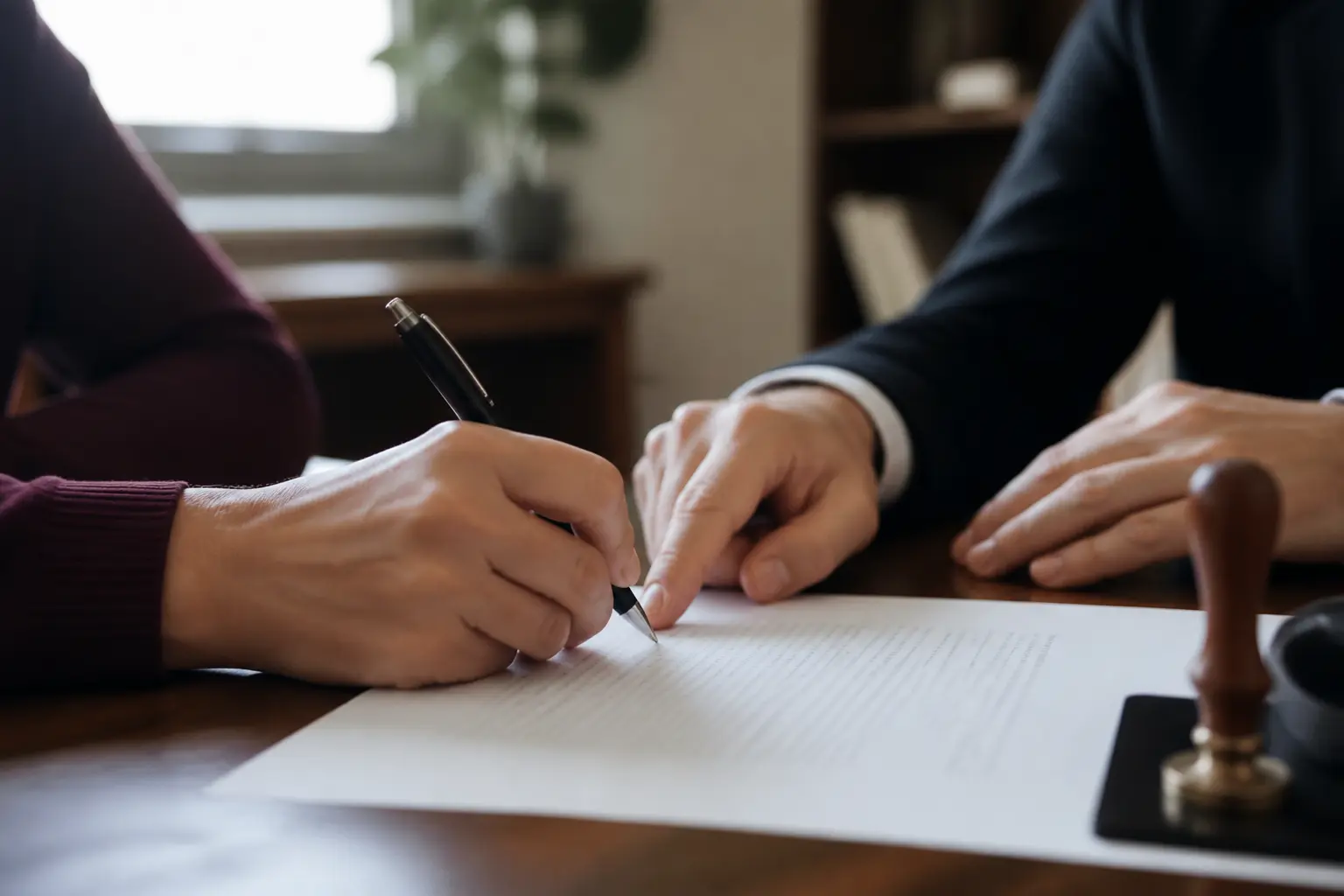 Підписання договору купівлі-продажу нерухомості