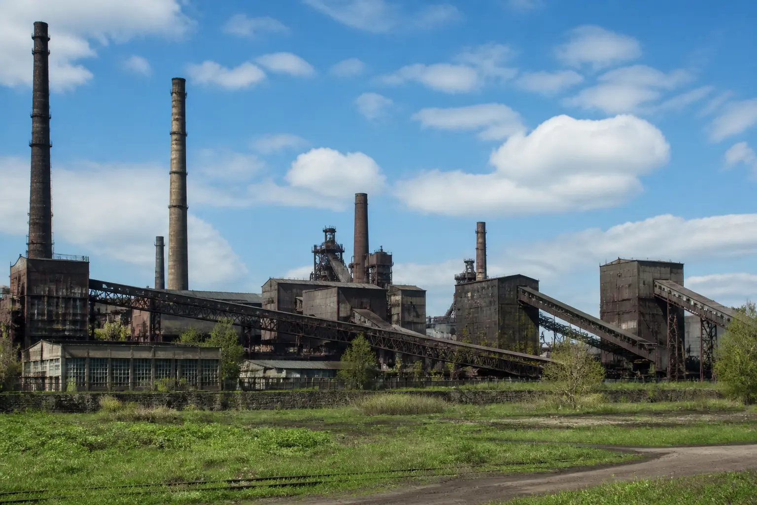 Історичний вигляд промислового комплексу ArcelorMittal Кривий Ріг