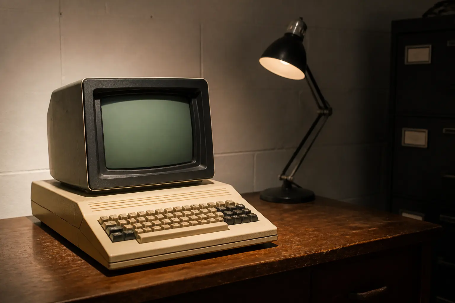 Домашний компьютер 1980-х годов эпохи ранних британских микрокомпьютеров
