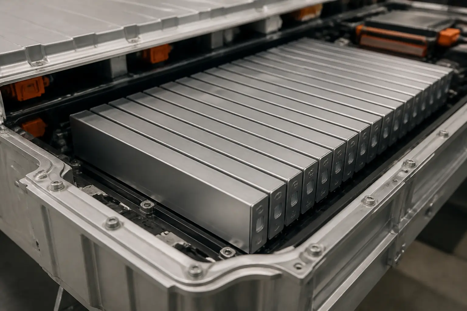 Витягнуті комірки Blade Battery у корпусі батарейного блока