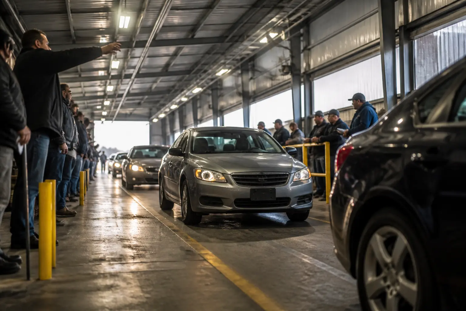 Оптовий дилерський аукціон вживаних автомобілів у закритому приміщенні