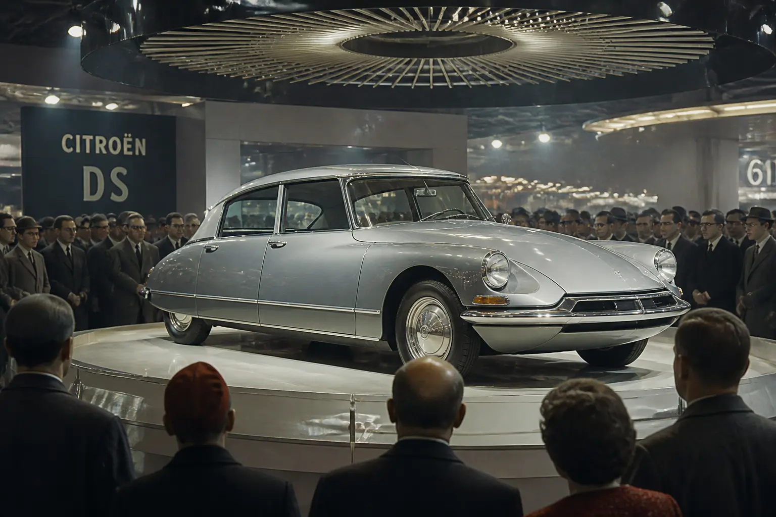 Citroën DS на Парижском автосалоне 1955 года