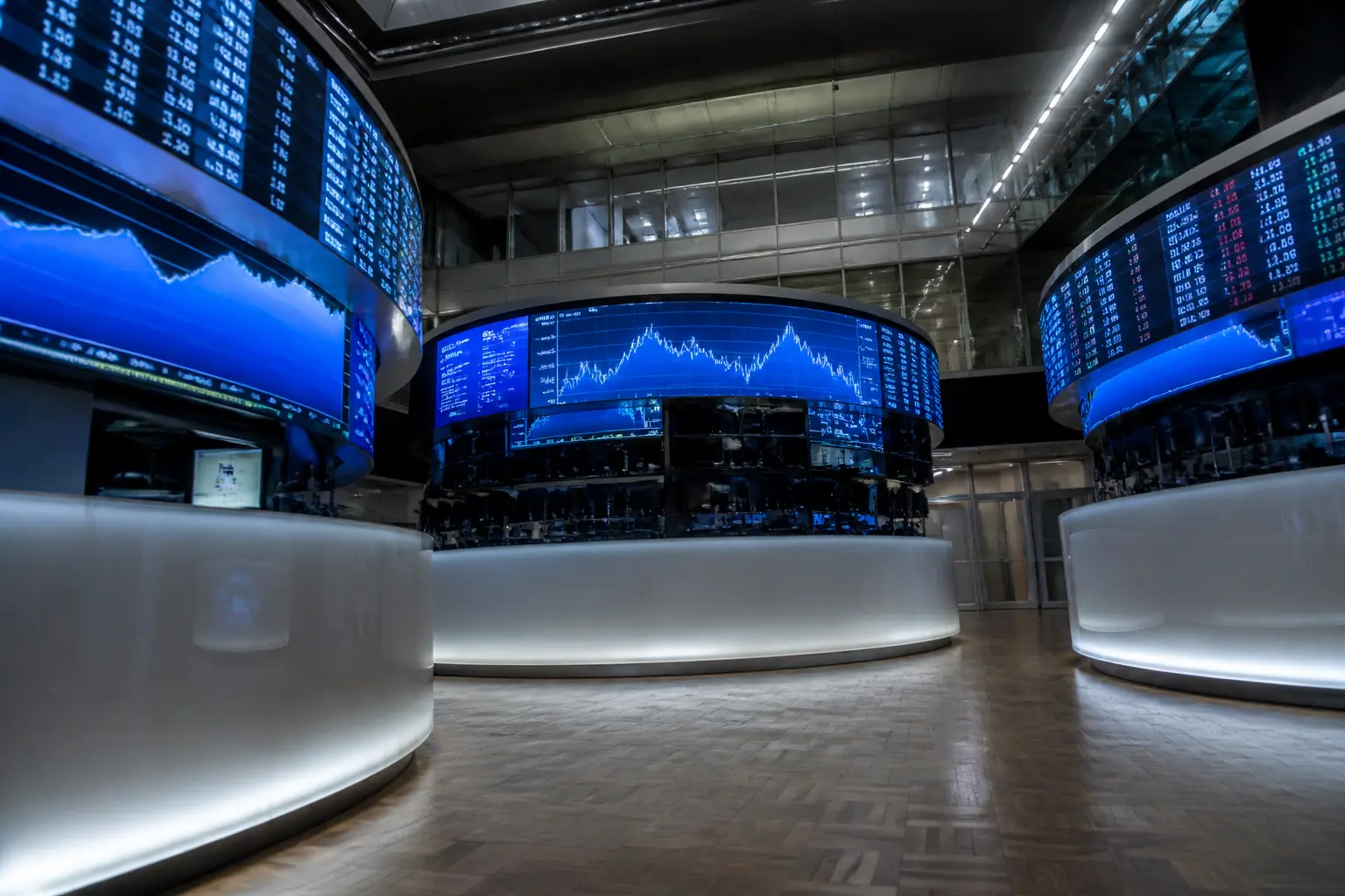 Концептуальна редакційна ілюстрація інфраструктури Deutsche Börse: deutsche borse 2