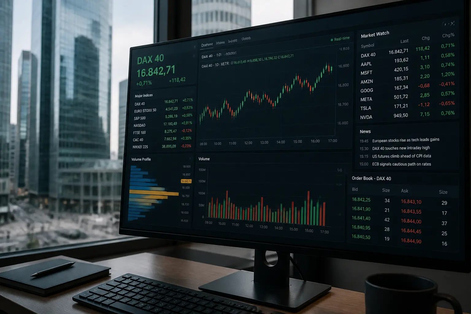Концептуальна редакційна ілюстрація інфраструктури Deutsche Börse: deutsche borse 5