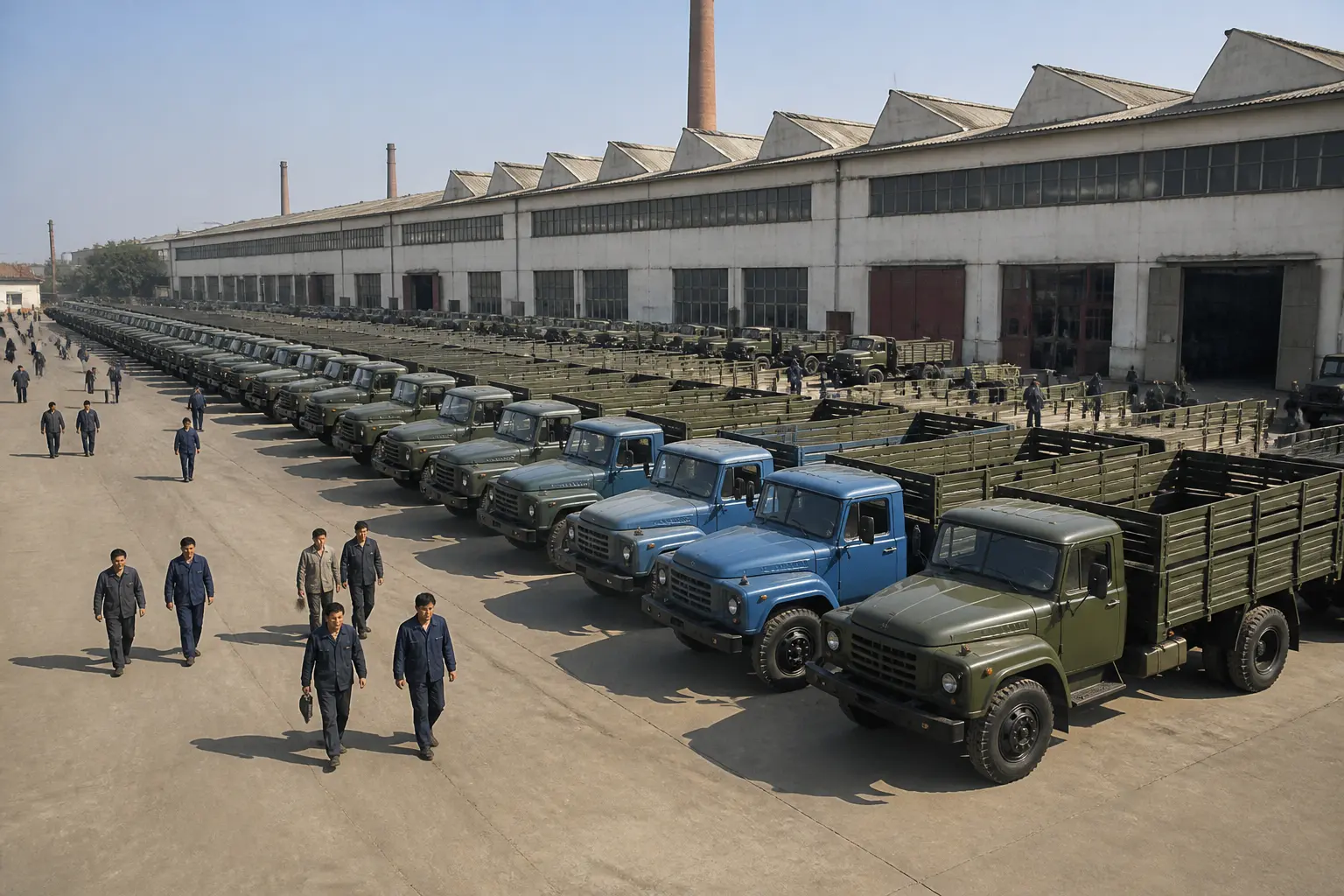 Історичний завод Dongfeng у 1970-х роках