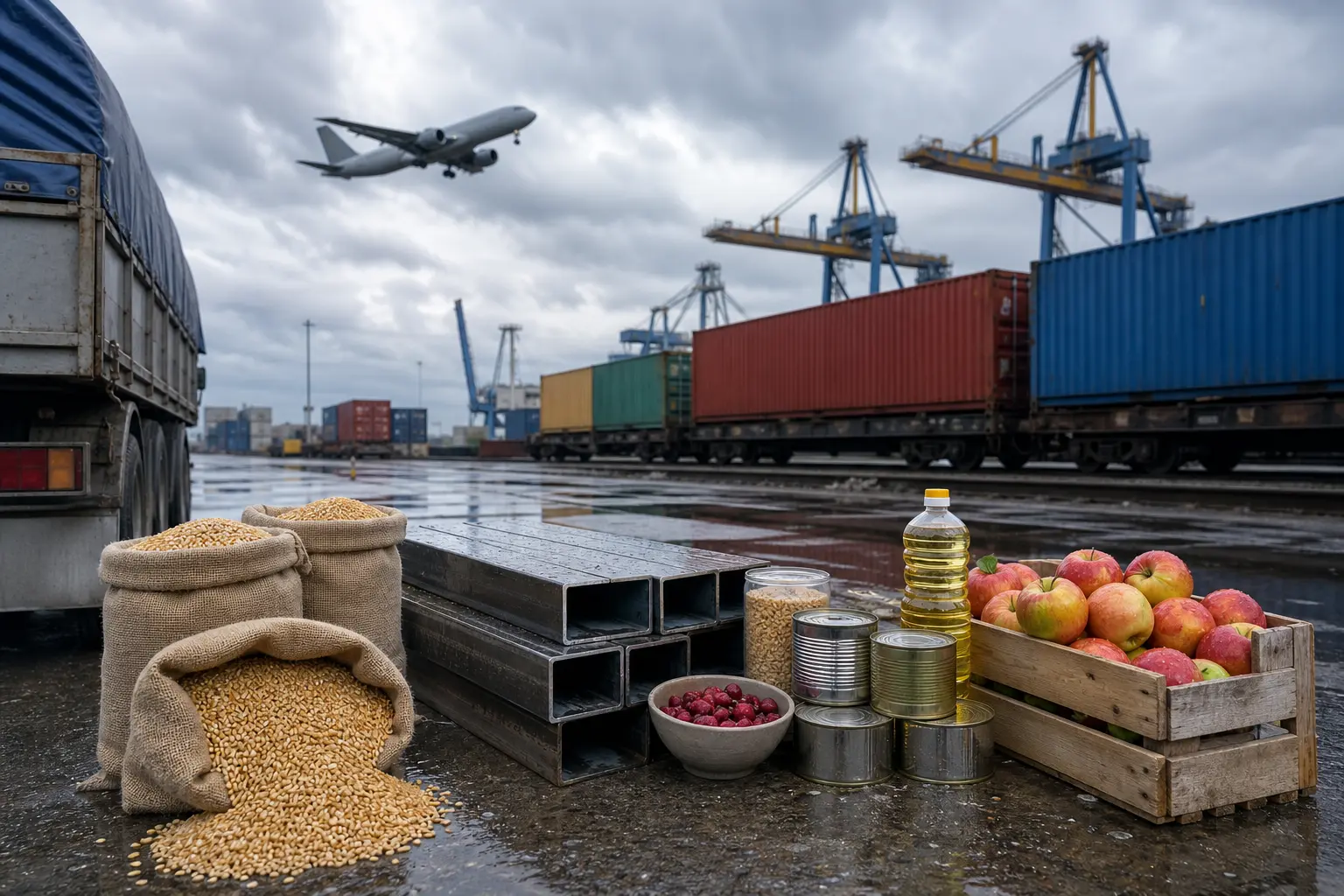 Експорт України за товарними групами: зерно, метал, IT, харчова продукція