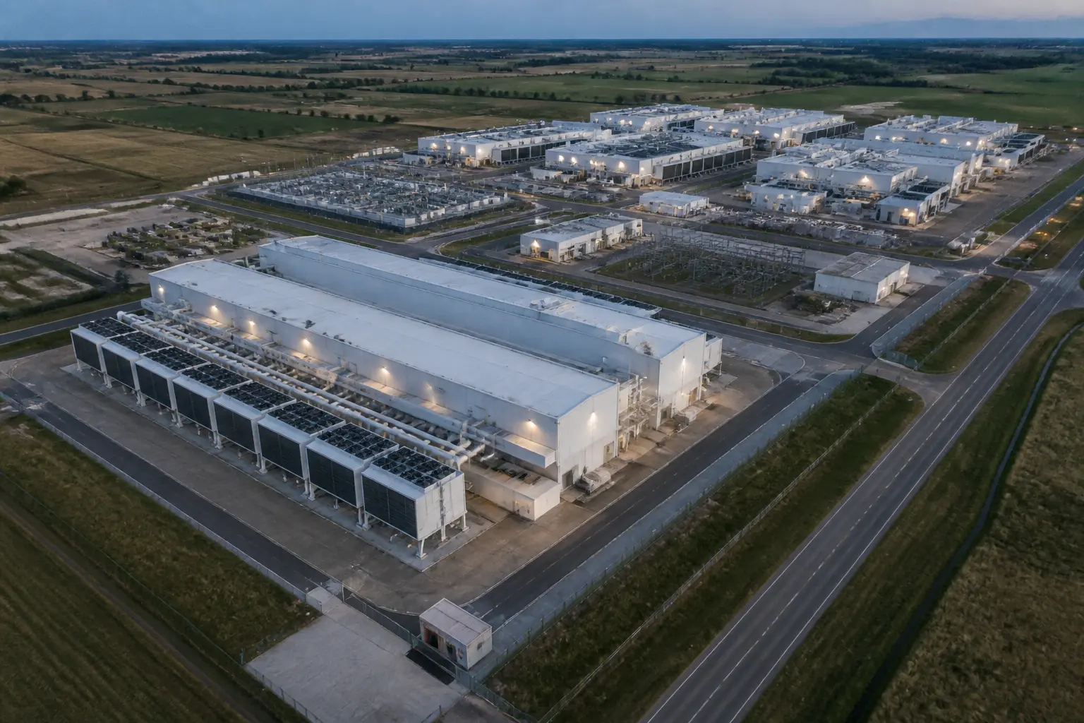 Кампус дата-центру ззовні — основа хмарної інфраструктури