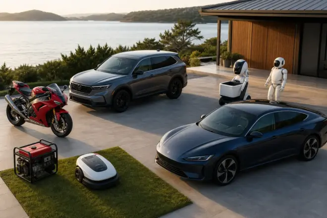Honda Motor: як Honda поєднує автомобілі, мотоцикли, двигуни і робототехніку