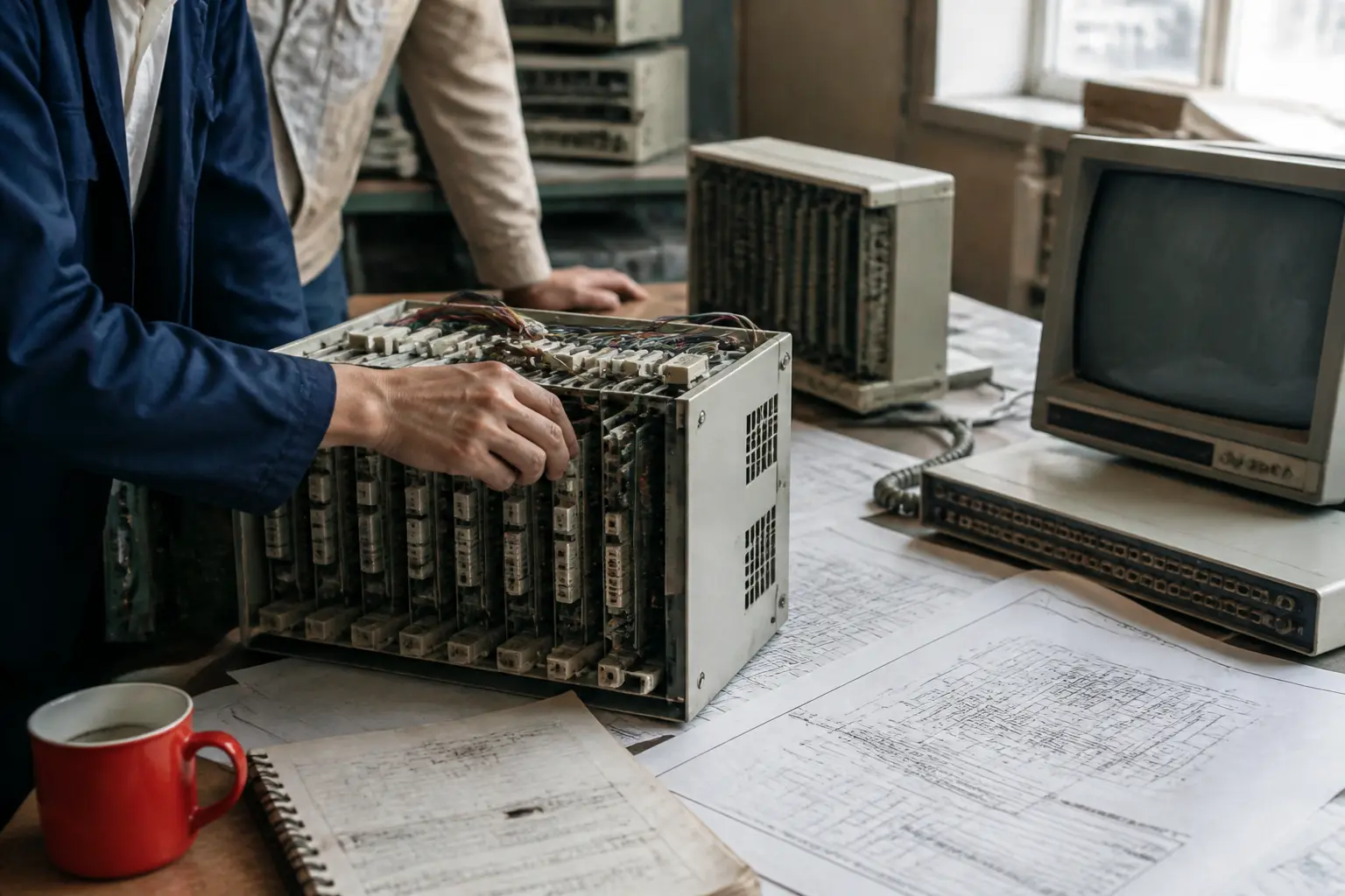 Ранний офис Huawei в Шэньчжэне в конце 1980-х годов