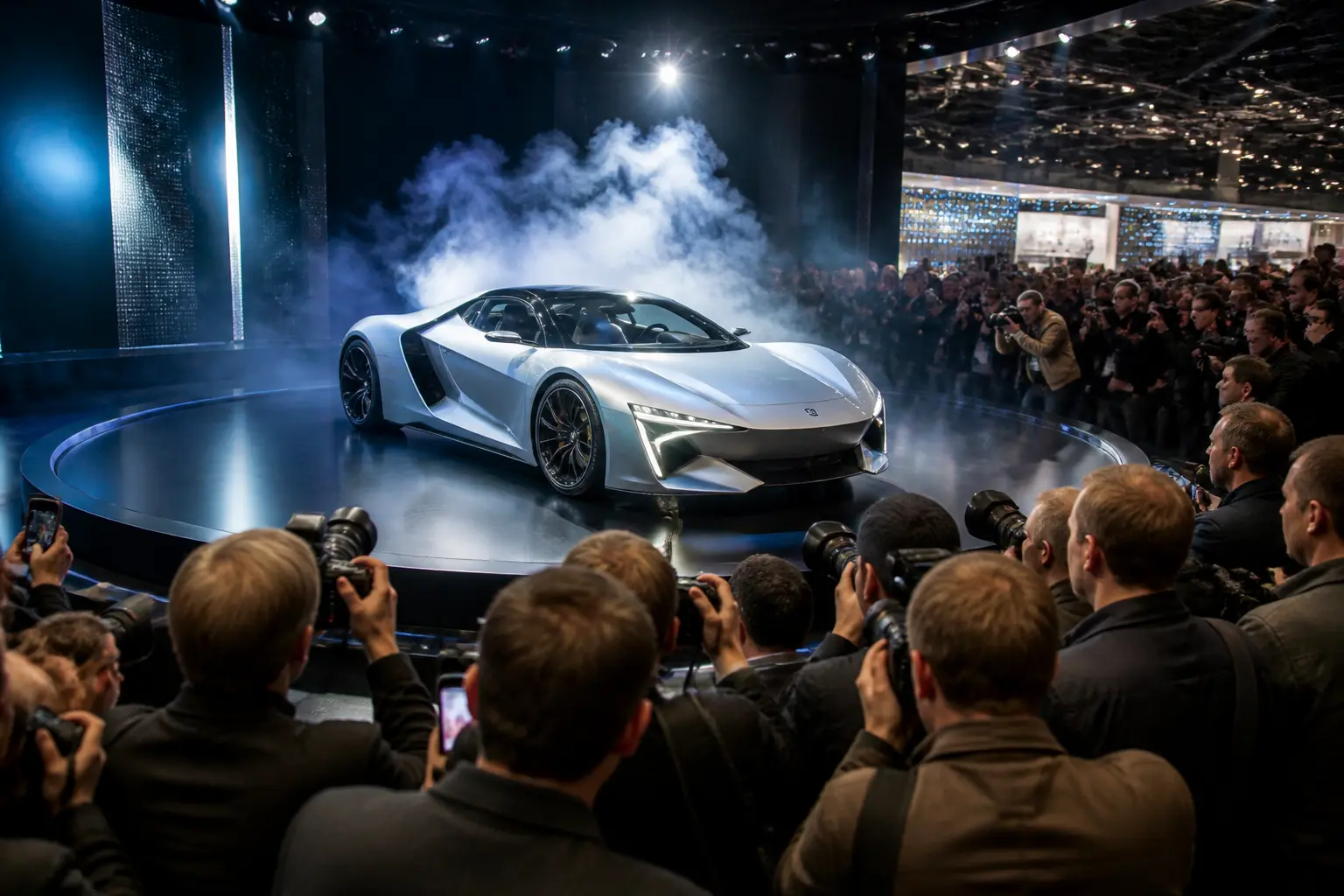Концепт-кар Hyptec на автосалоні під час презентації