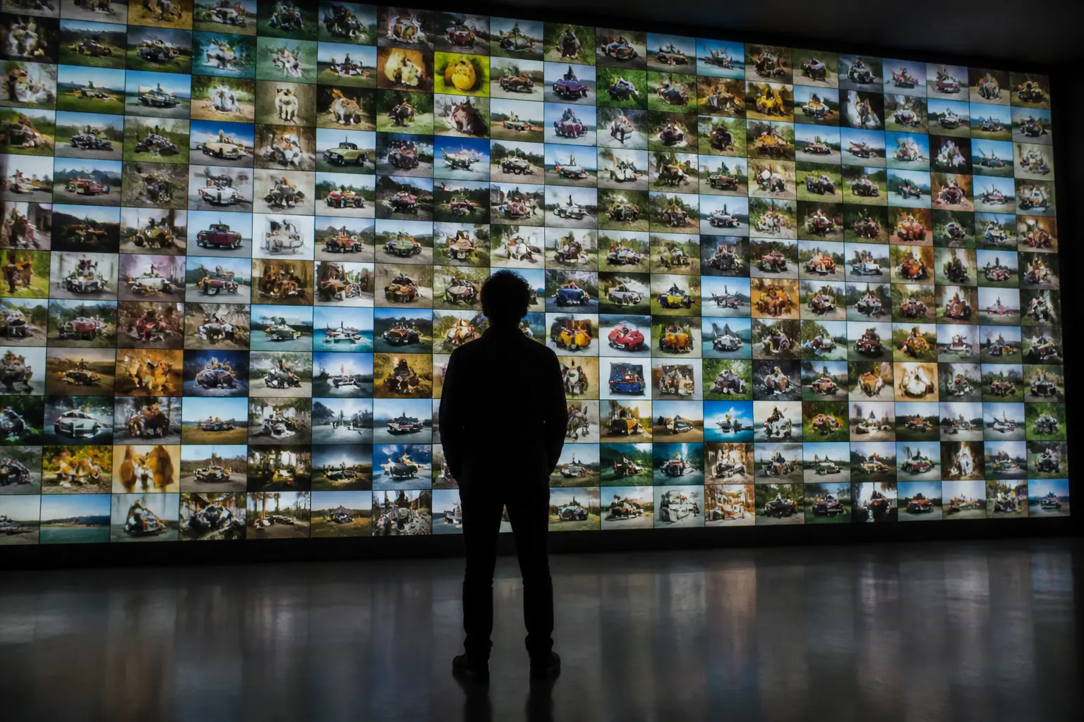 Мозаика изображений ImageNet, демонстрирующая масштаб датасета
