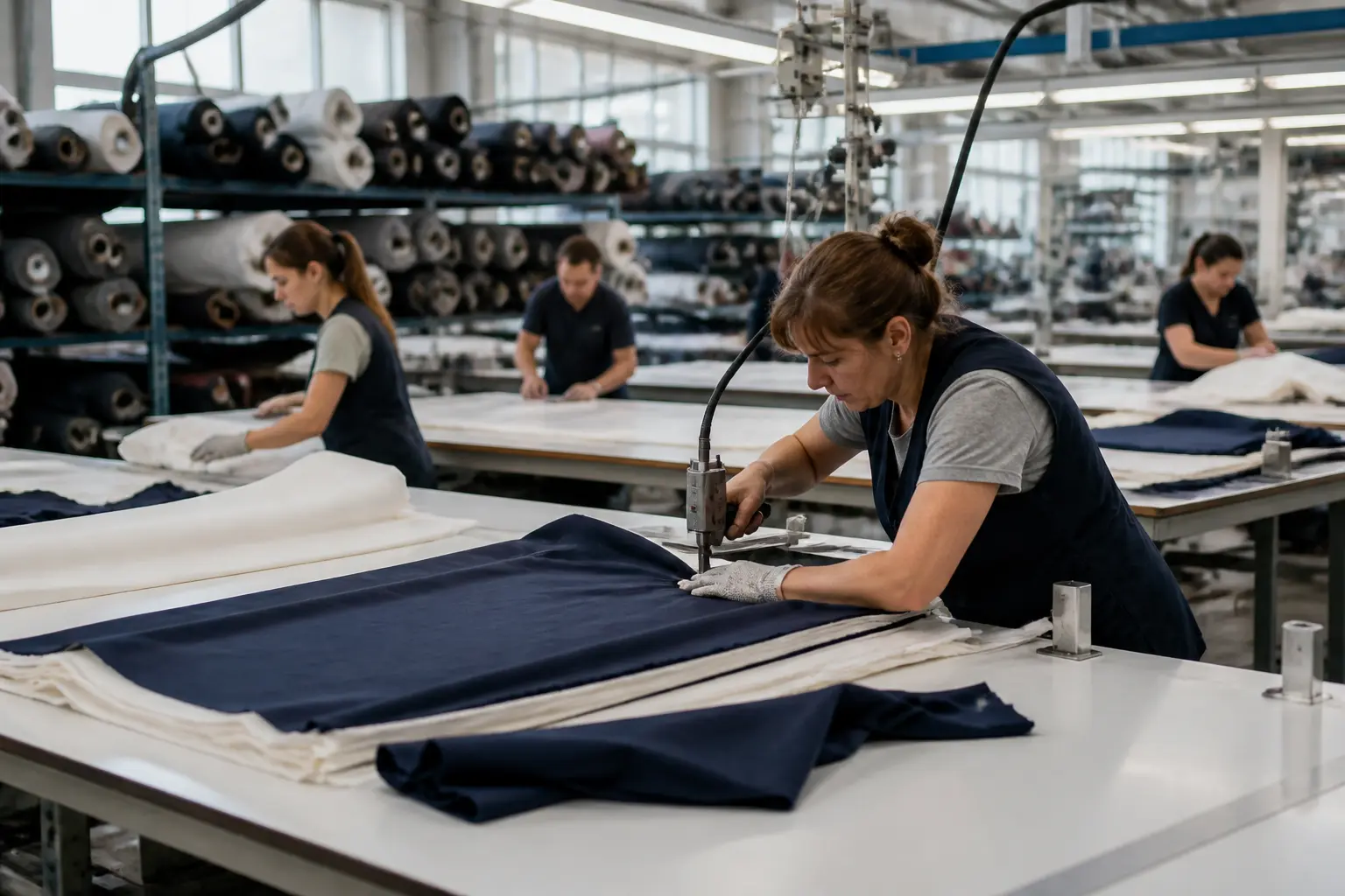 Розкрійний цех на фабриці Inditex в Іспанії