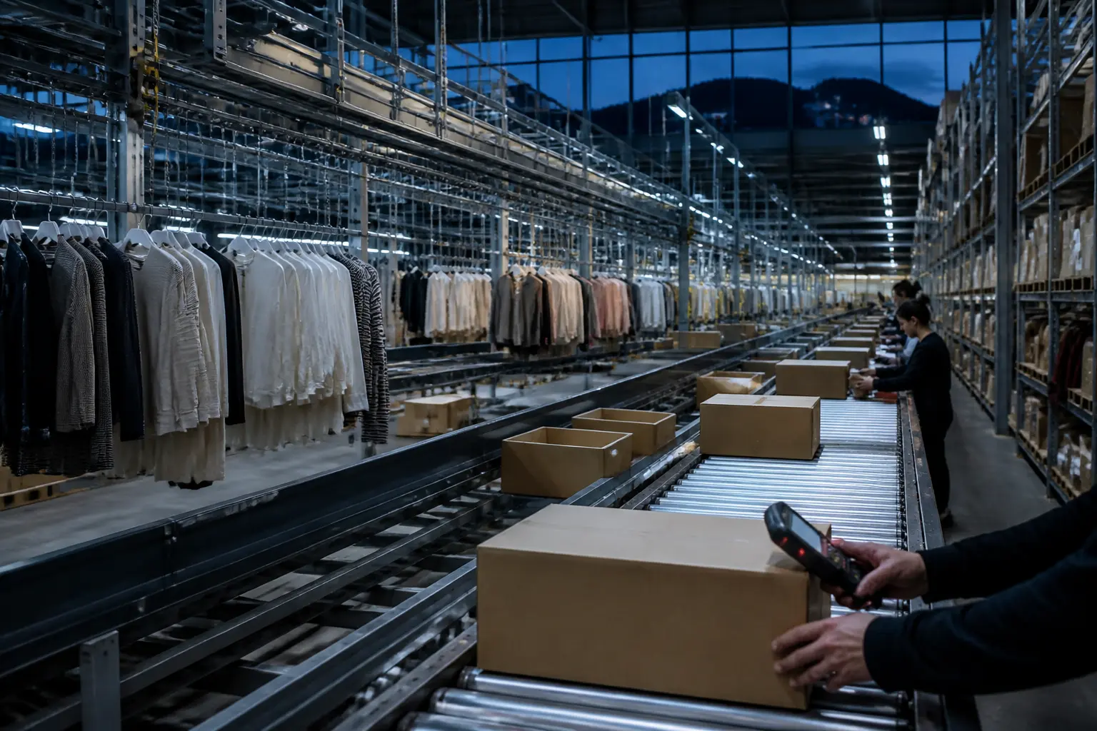 Автоматизований розподільчий центр одягу — логістика fast fashion