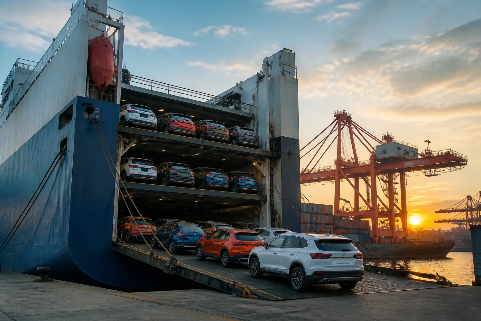 Експорт автомобілів Jetour морським транспортом