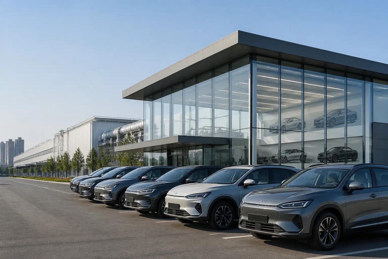Сучасний завод автомобільного бренду Jetour у місті Уху, Китай