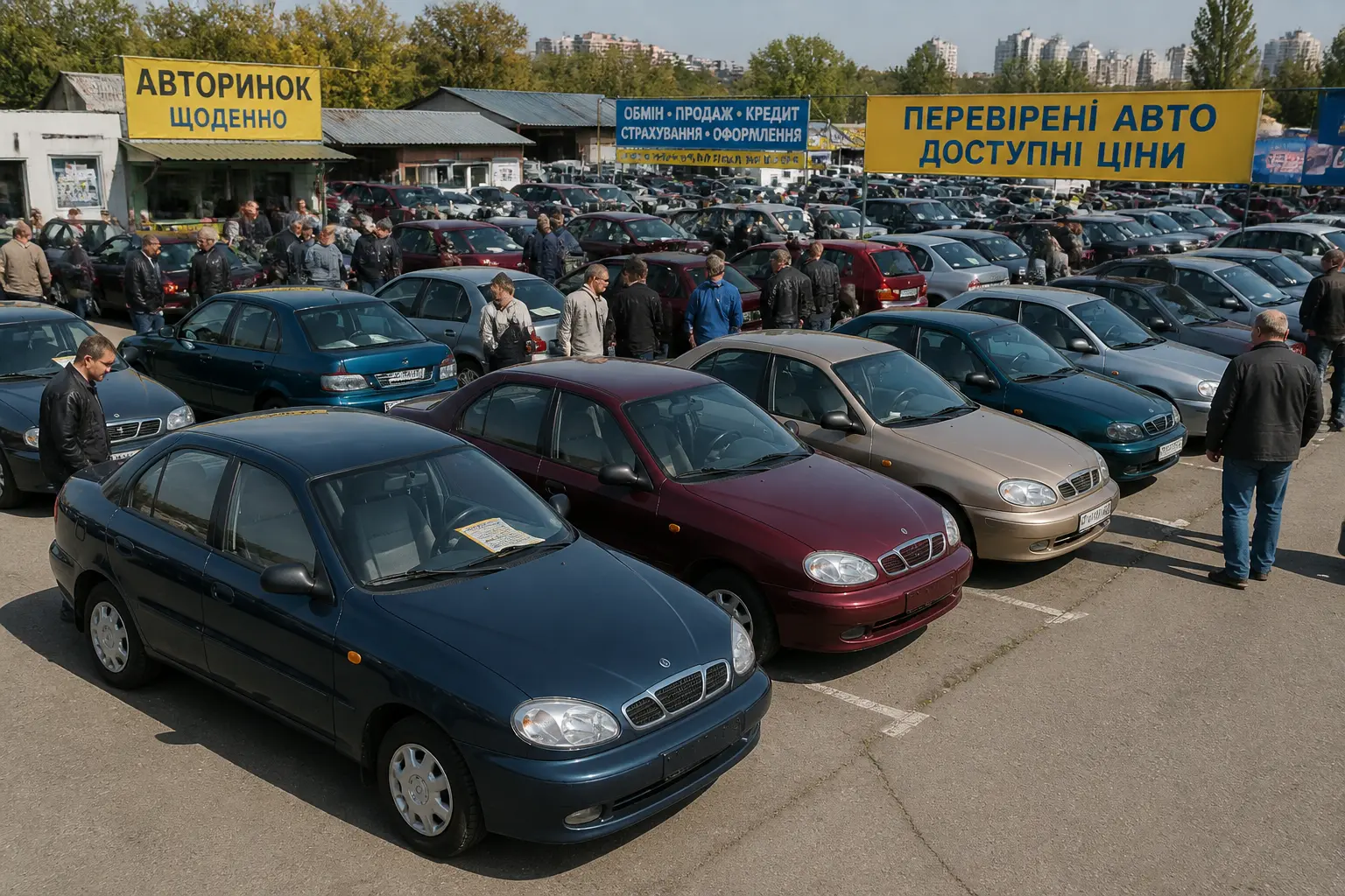 Авторынок в Украине с несколькими ЗАЗ Lanos на продажу