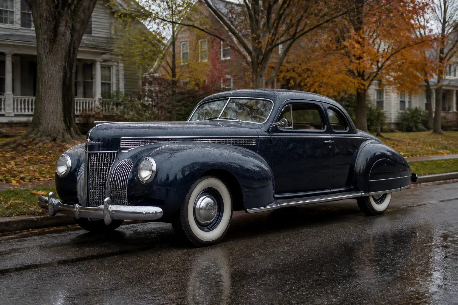 Класичний Lincoln Continental 1939 року на тихій вулиці