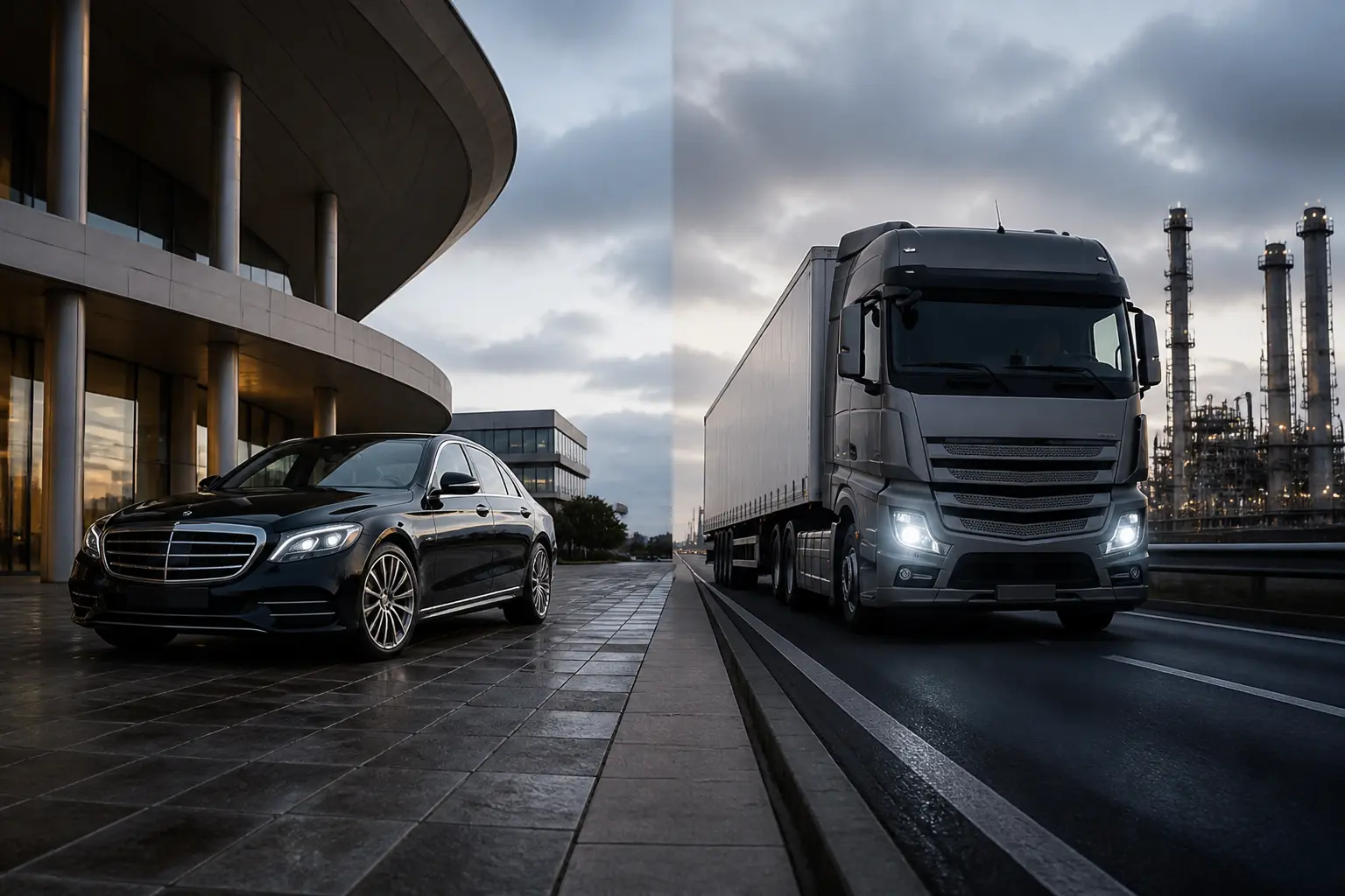 Легковой автомобиль и грузовик как два направления бывшей Daimler