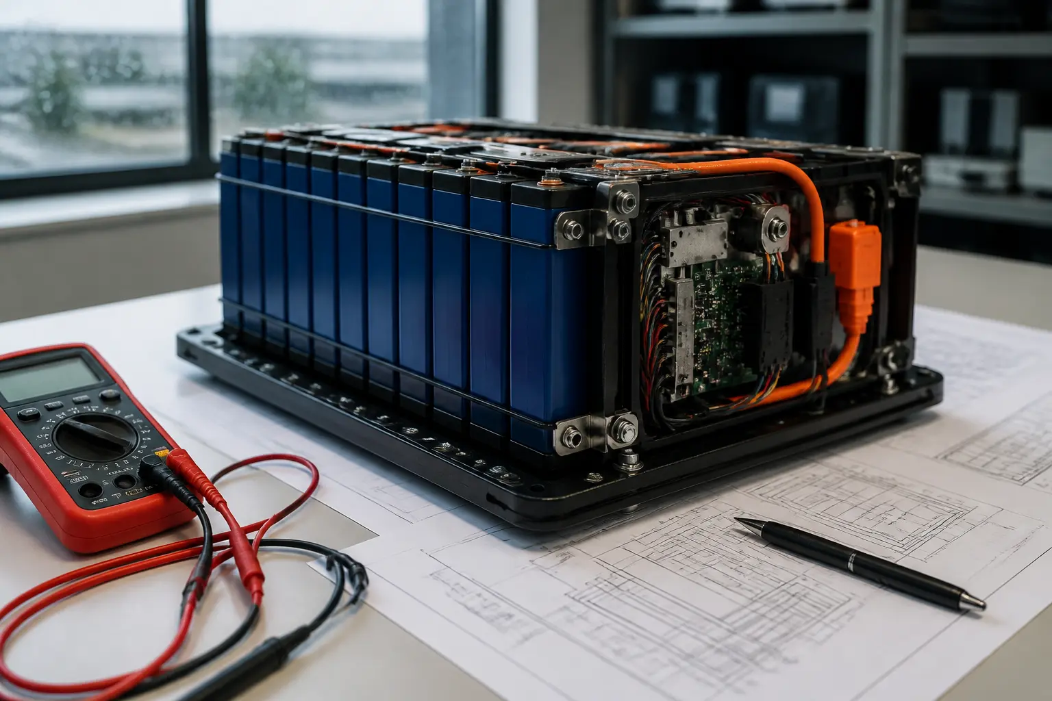 Аккумуляторная батарея Blade Battery на испытательном стенде