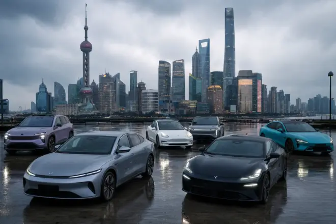 Хто лідирує на китайському NEV-ринку 2026: BYD, Geely, Changan, Leapmotor, HIMA, Tesla, Nio, Xiaomi
