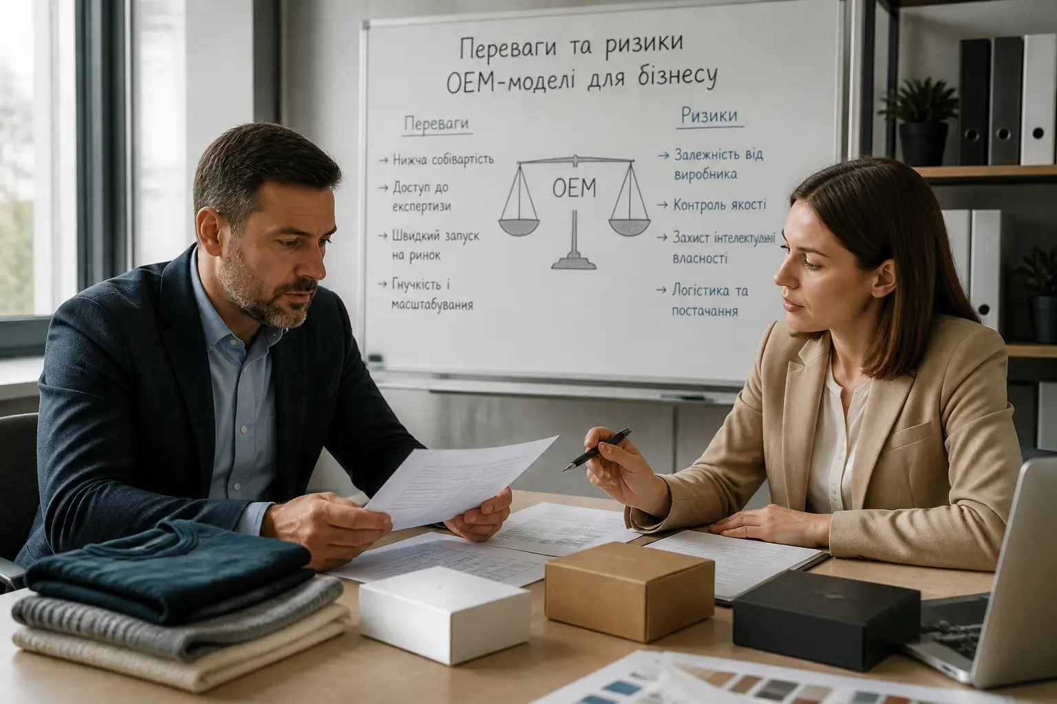 Ділова зустріч з обговорення OEM-контракту та зразків продукції