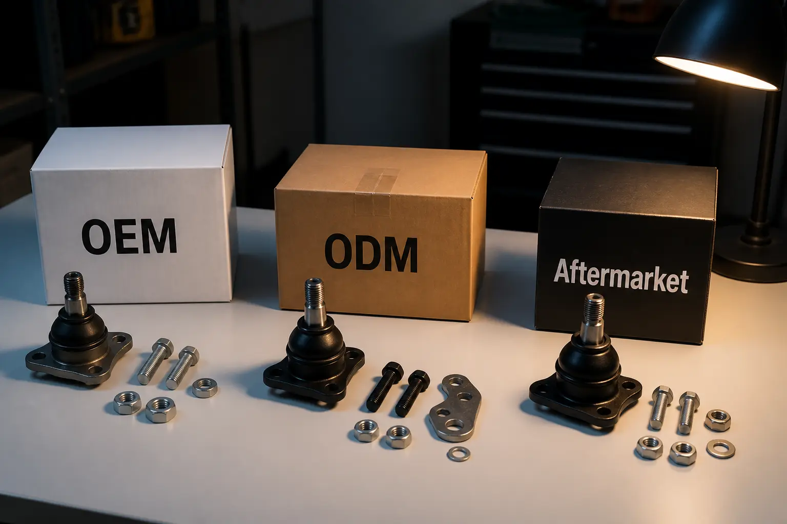 Порівняння упаковок OEM, ODM та aftermarket продукції з відповідними зразками деталей