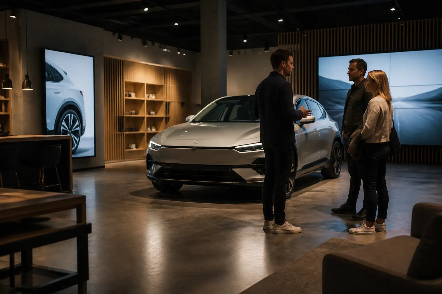 Шоурум Polestar Space із електромобілем та консультантом