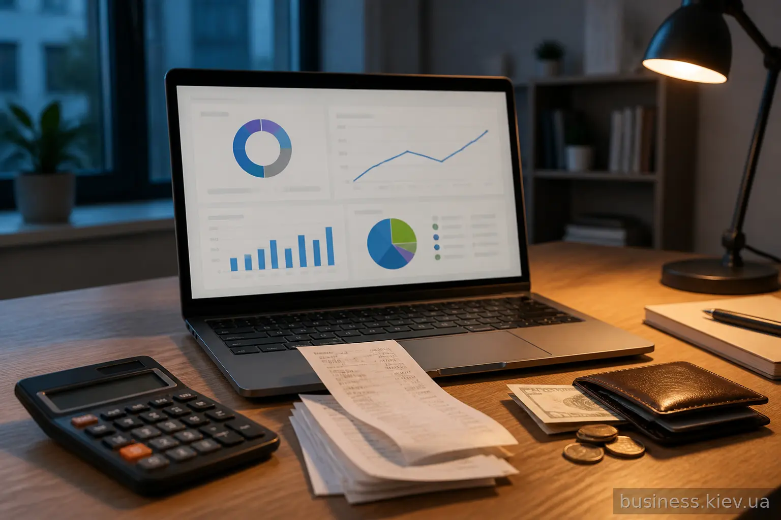 Аналітика комісійної моделі marketplace на екрані ноутбука