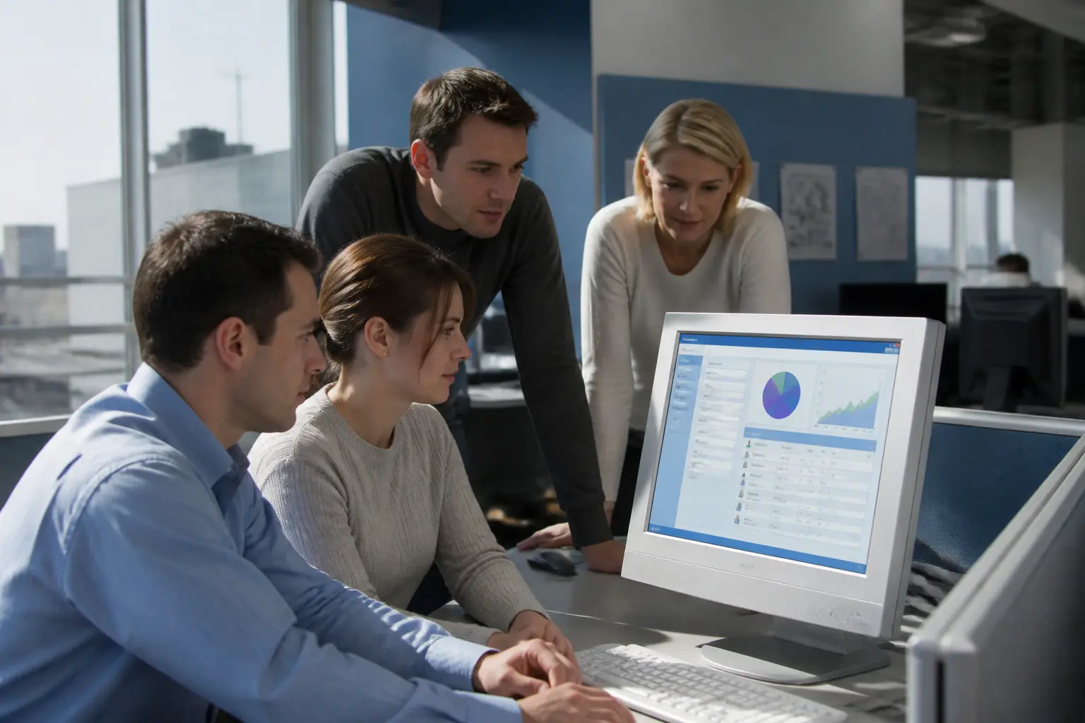 Команда работает с ранней версией облачной CRM Salesforce