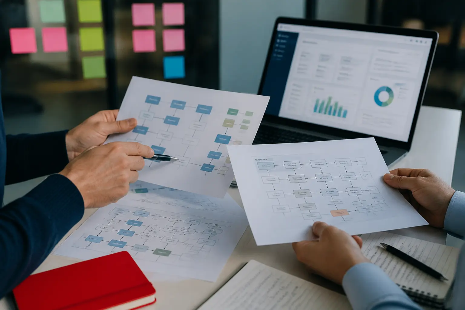 Консультанти порівнюють схеми бізнес-процесів під час вибору ERP-системи