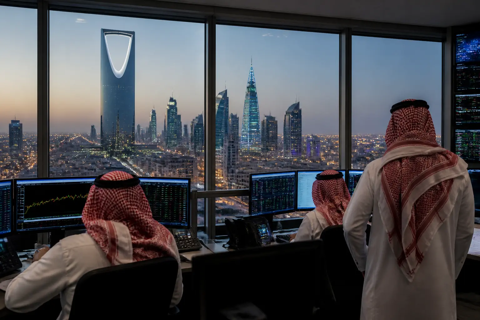 Деловой центр Эр-Рияда, где размещены акции Saudi Aramco