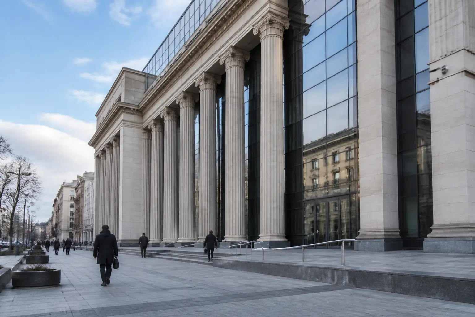 Будівля центрального банку, що визначає валютну політику