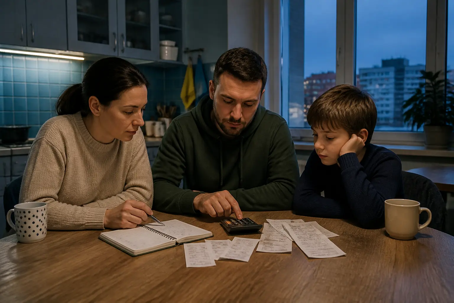 Родина переглядає домашній бюджет під час економічного спаду