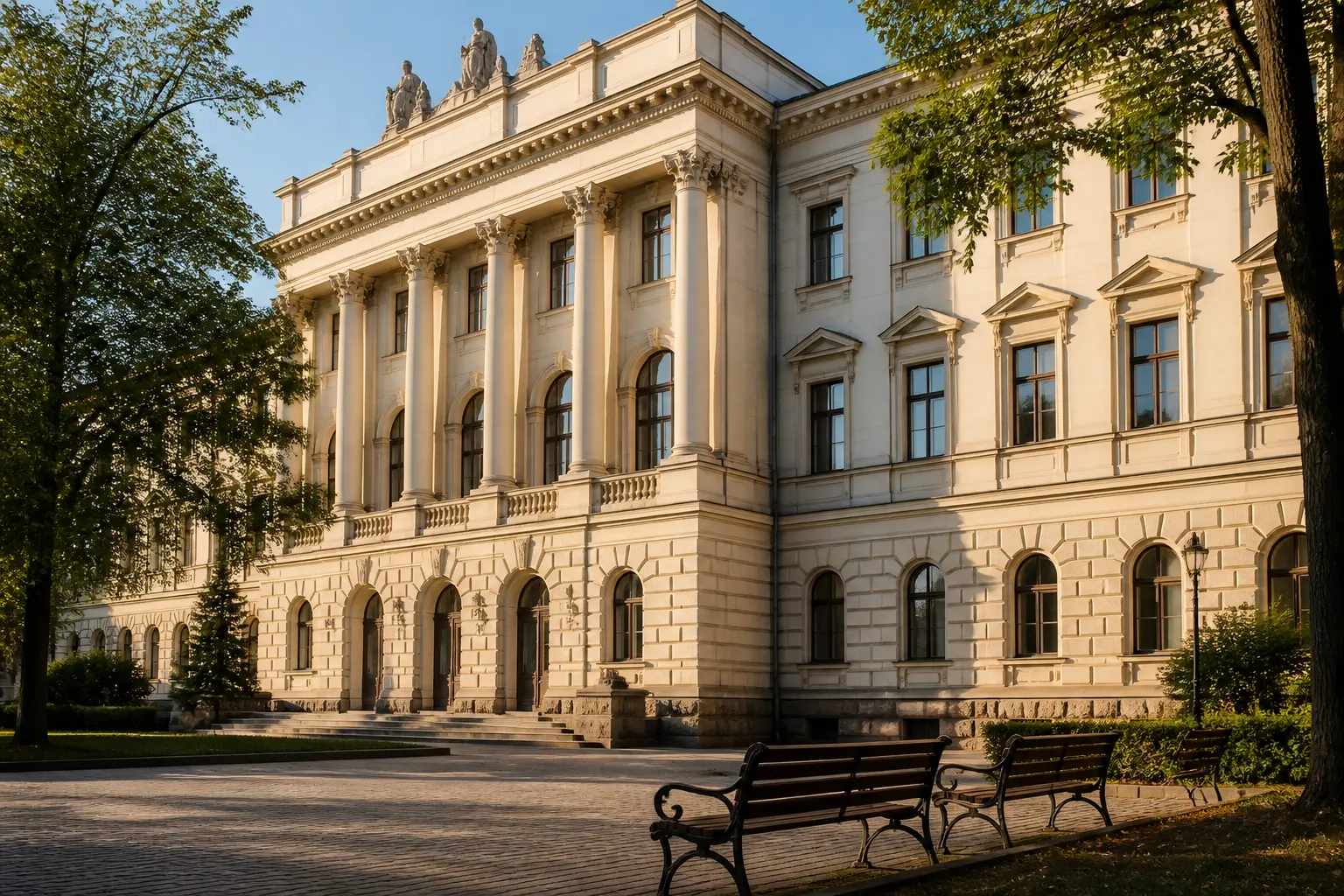 Умовна ілюстрація історичної університетської будівлі