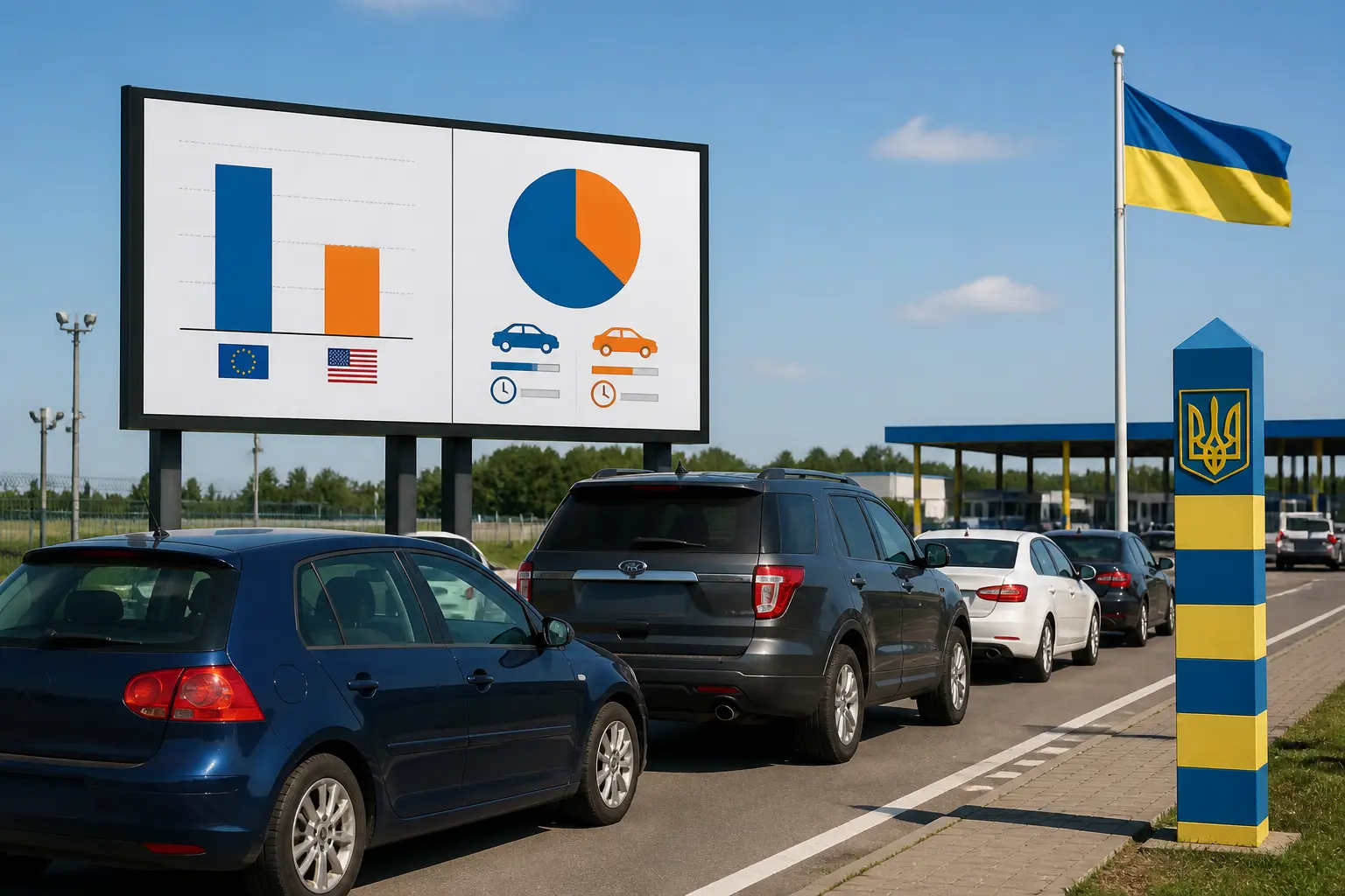 Статистика импорта подержанных авто в Украину: графики и автомобили на дороге