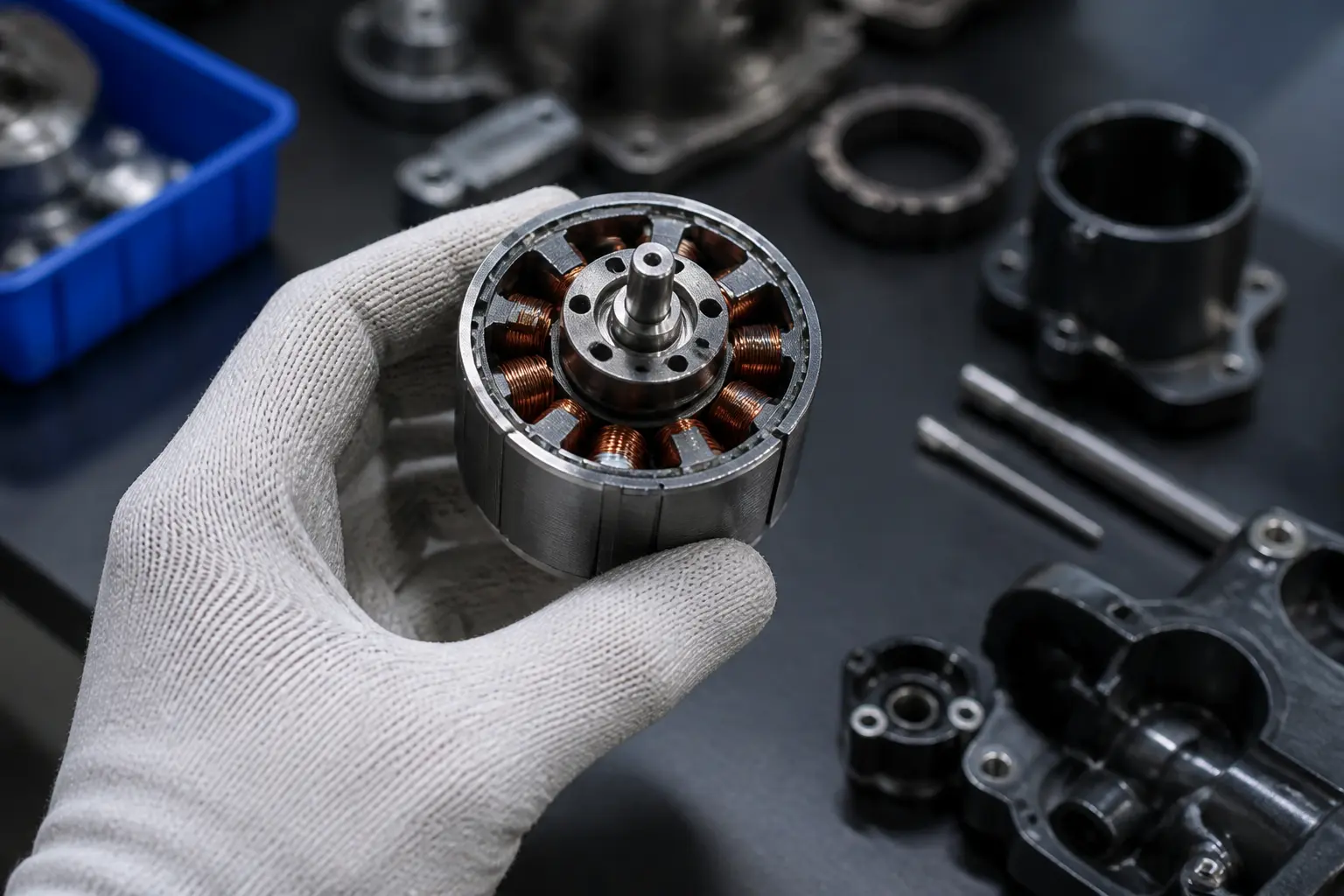Цифровой двигатель Dyson Hyperdymium крупным планом