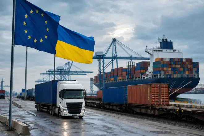 Торгівля України з ЄС: товари, послуги, квоти і логістика без юридичних порад