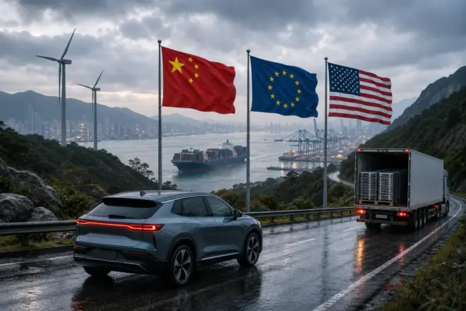 Електромобілі і батареї у світовій торгівлі: Китай, ЄС, США і сировина