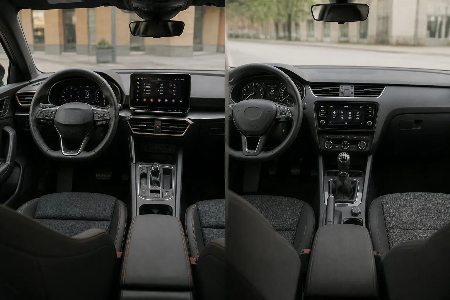 Порівняння інтер’єрів Seat Leon та Škoda Octavia