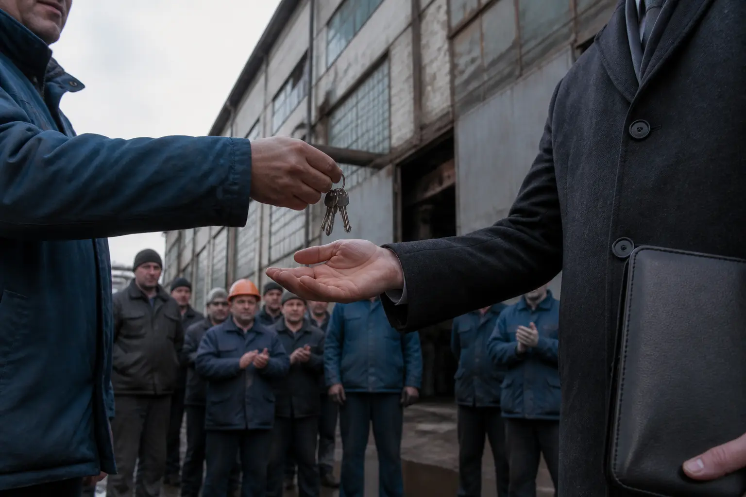 Официальный документ с гербом Украины на столе
