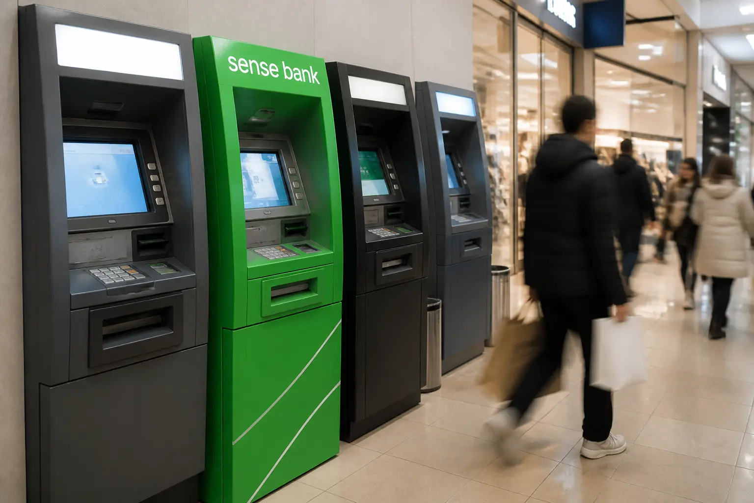 Банкоматы Sense Bank в торговом центре
