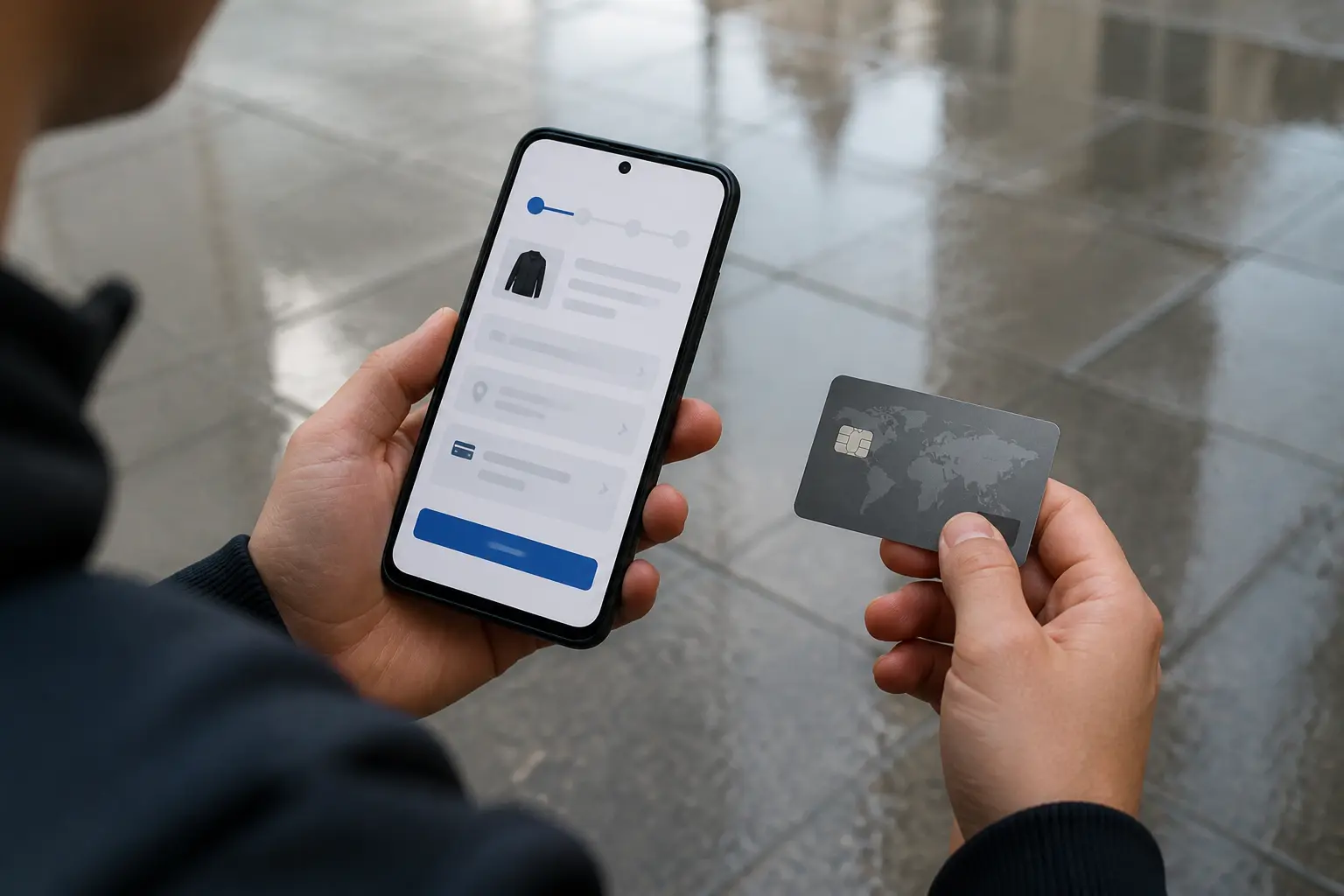 Оплата банківською карткою на сайті зі смартфона