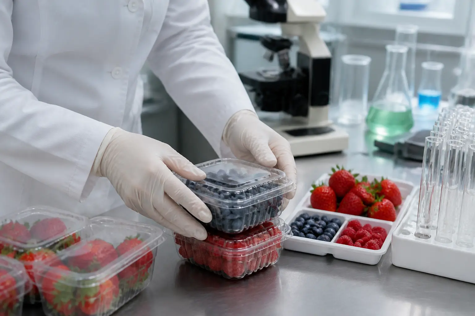 Лабораторна перевірка харчової продукції перед експортом