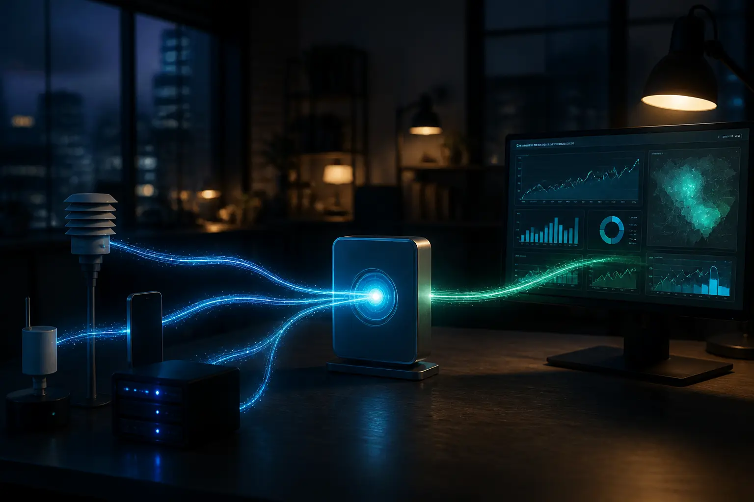 Схема потоку даних у real-time analytics