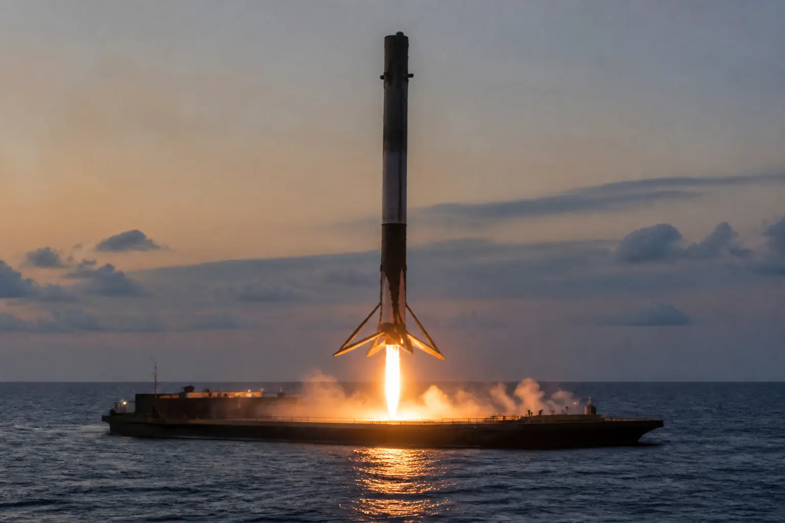 Посадка першого ступеня Falcon 9 на морську платформу