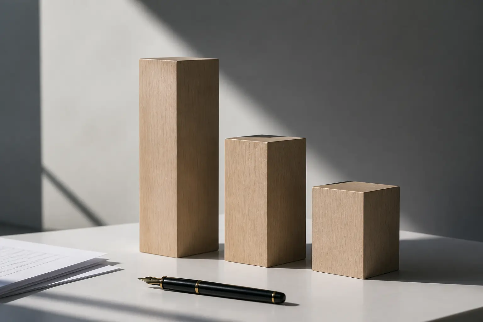 Три рівні, що символізують сегменти ринку Prime, Standard і Growth