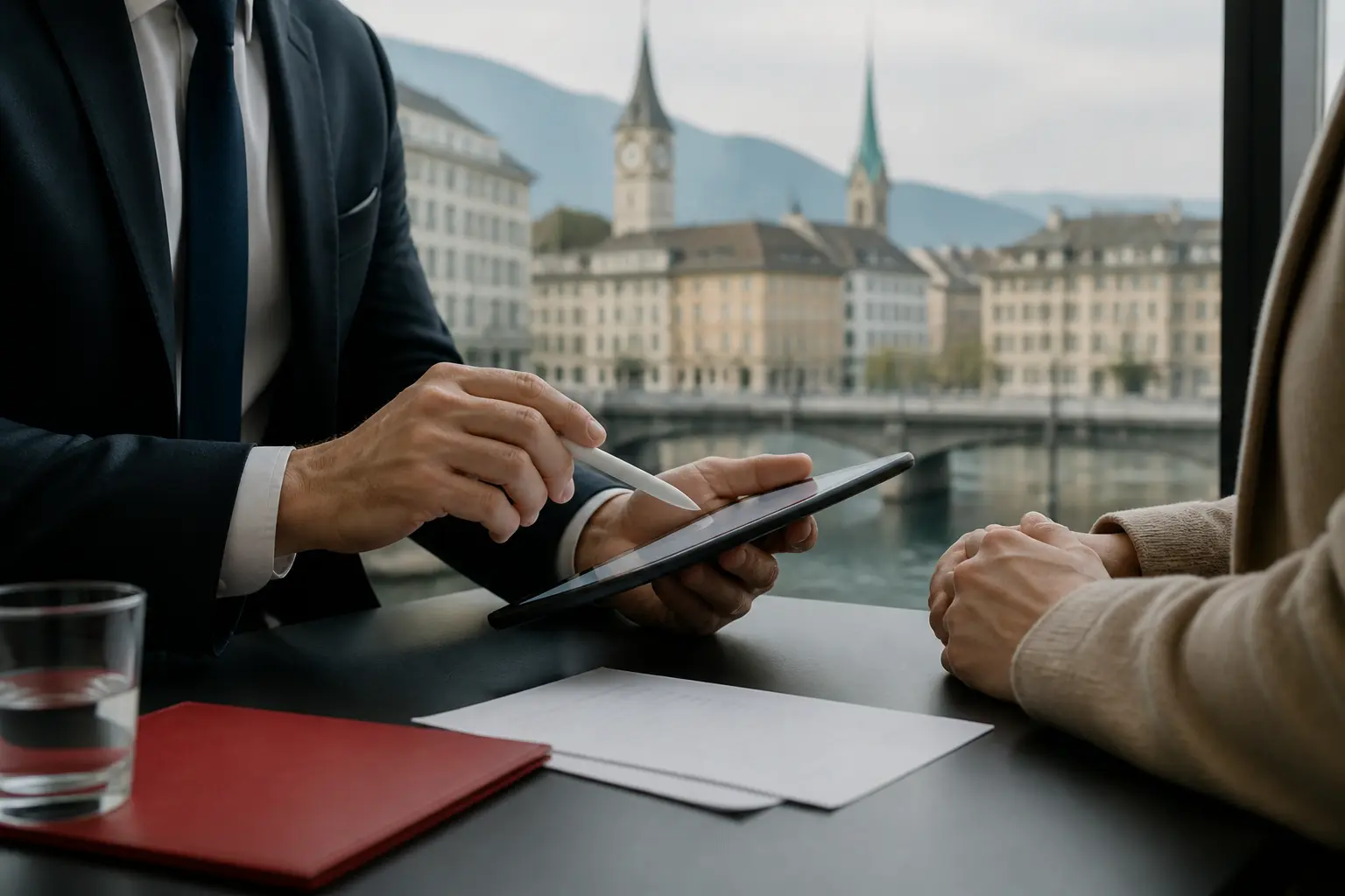 Консультація клієнта в офісі UBS