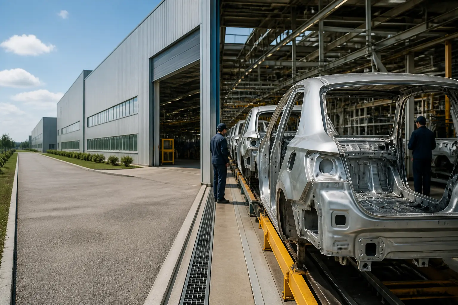 Виробнича лінія автомобільного заводу в Україні
