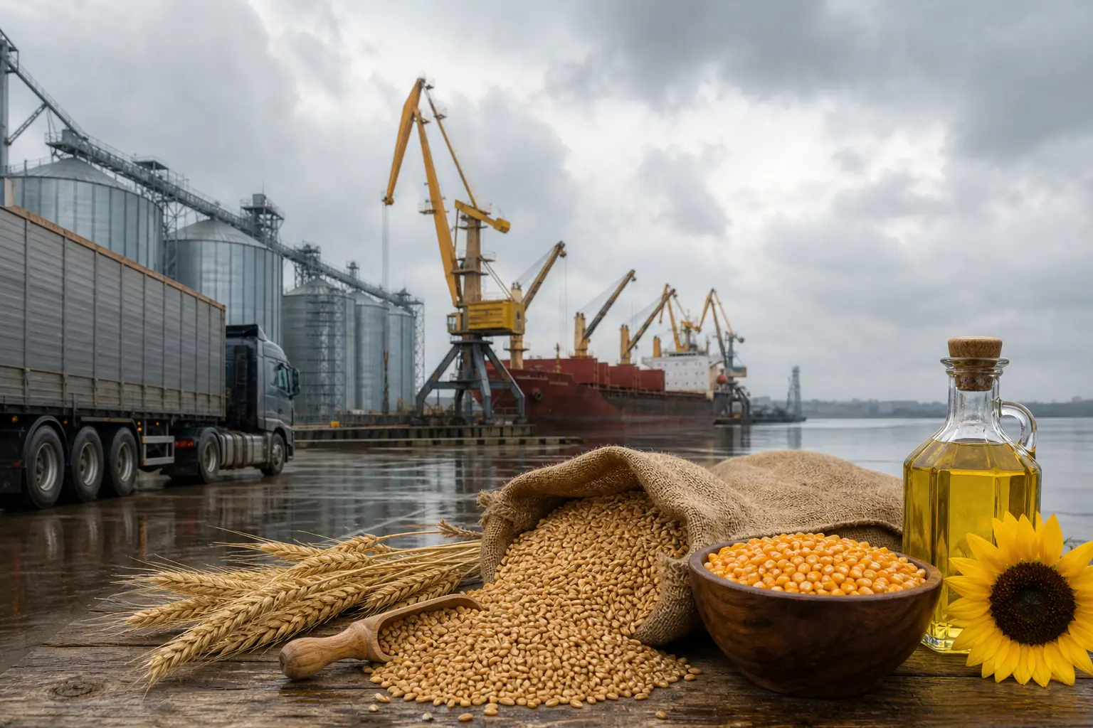 Український агроекспорт: зерно, олія, кукурудза, пшениця і логістика