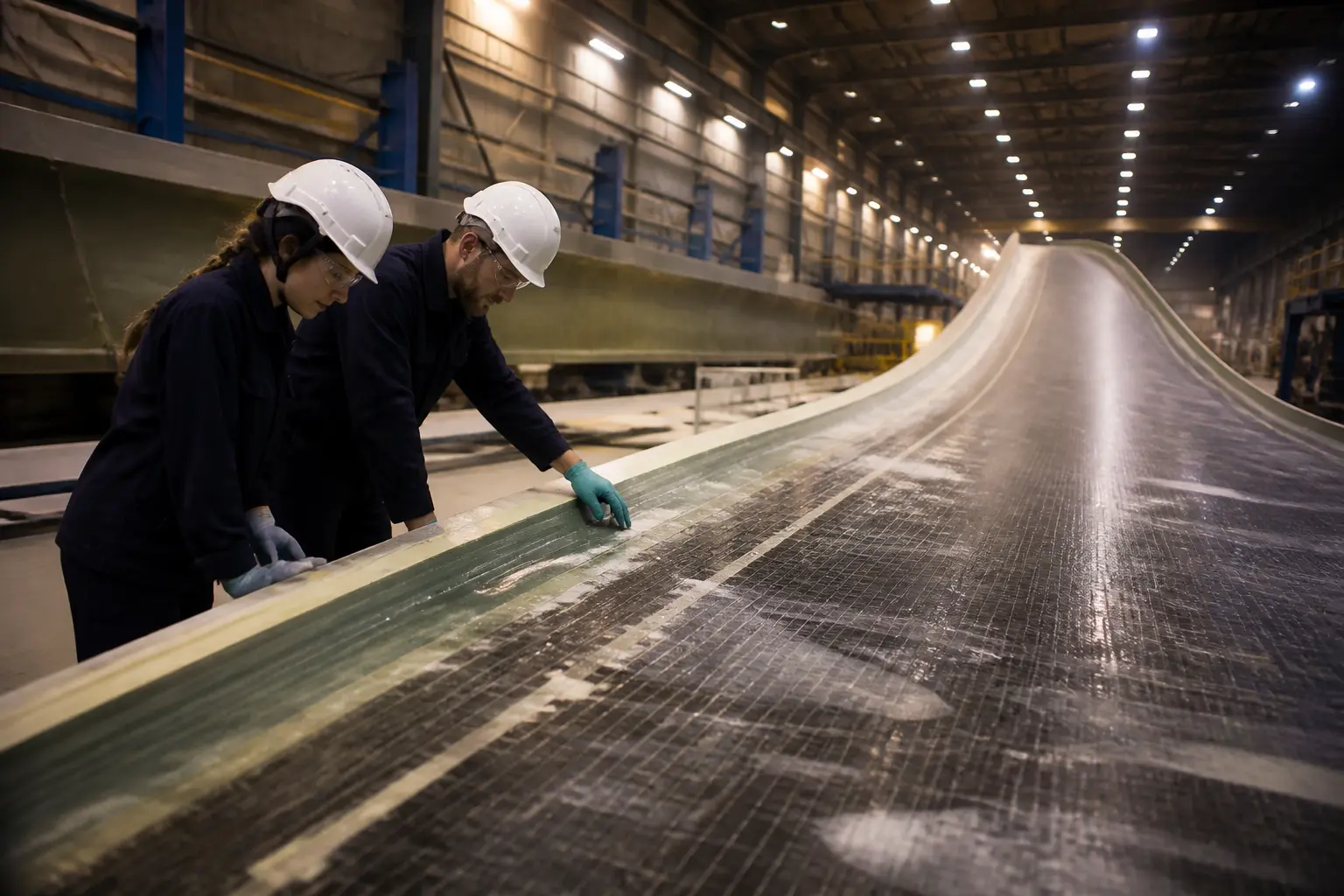Виробництво лопатей вітротурбін на заводі Vestas